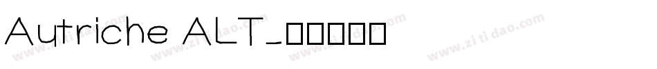 Autriche ALT字体转换
